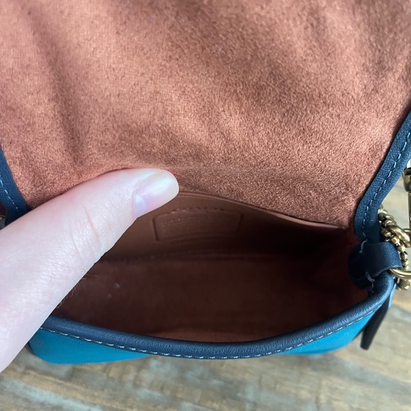 Coach Tabby 13 blue colorblock NWT - Picture 7 of 11